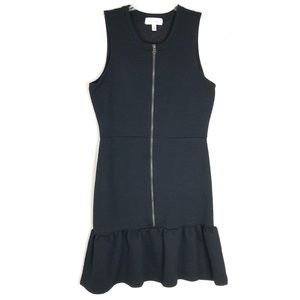 Marilyn Monroe zip front ruffle hem dress